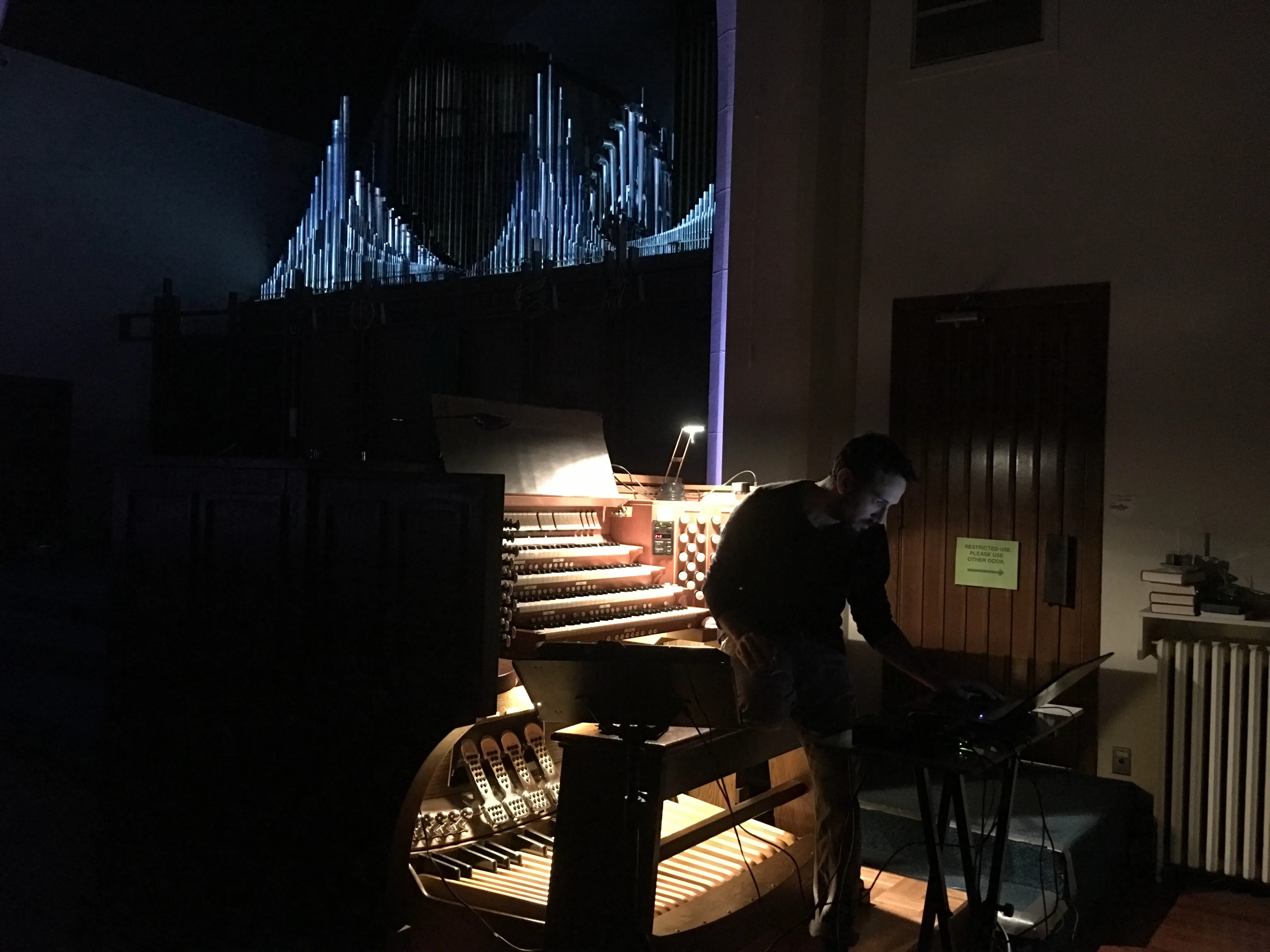 Mapped the MIDI of a pipe organ to its own tubes.